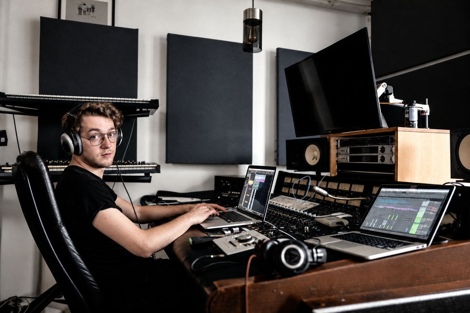 Wilhelm Breisch am Studiomischpult